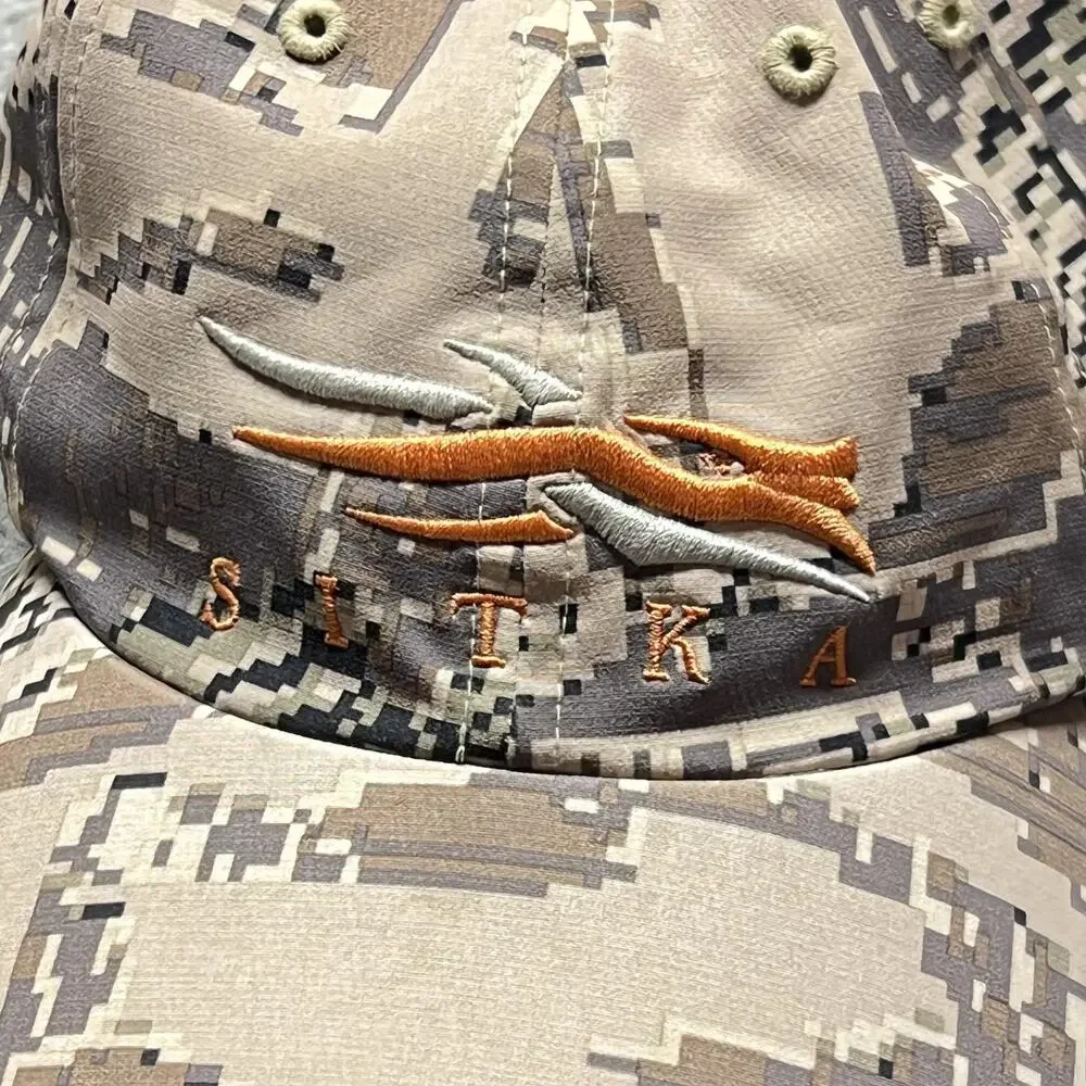 Sitka Hat Cap Strap Back One Size Mens Brown Camo Hunting Outdoor SG-110211-SC